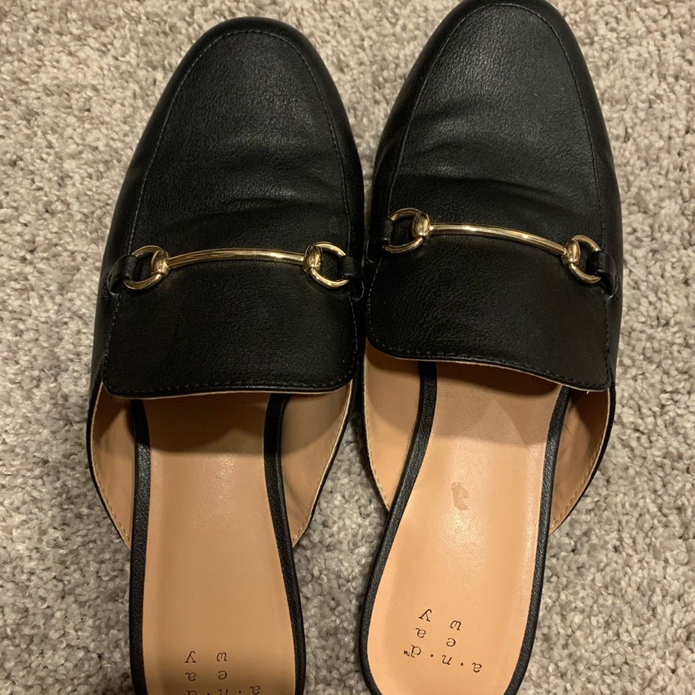 Black slip ons